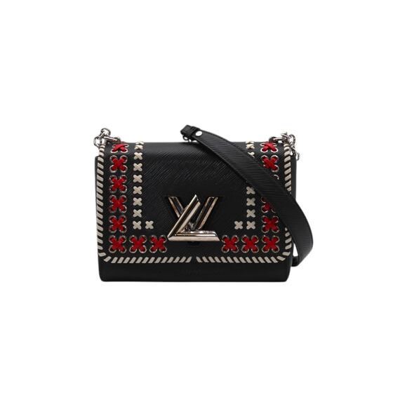 Louis Vuitton Twist MM Epi Leather Shoulder Bag In Dark Blue - Picture 1 of 5